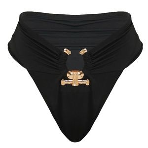Pretty Little Thing Black Bikini Bottoms